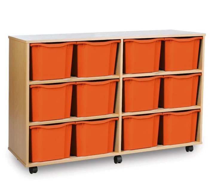 12 tray extra deep storage unit
