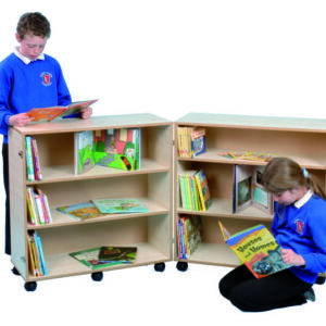Hinged Bookcase with 3 shelves on each side