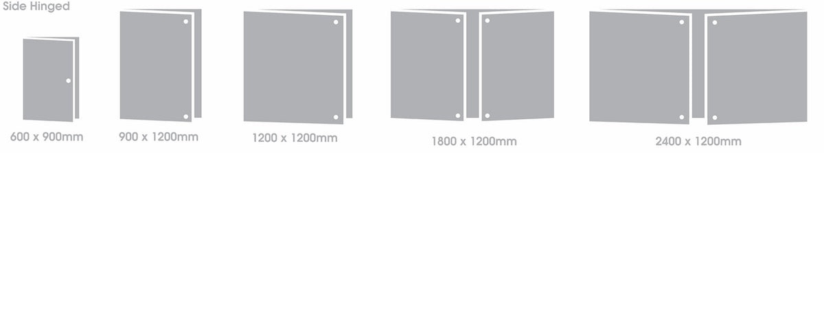 Tamperproof Noticeboard sizes
