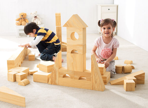 Softwood Effect Building Blocks - Set of 56 - Image 2
