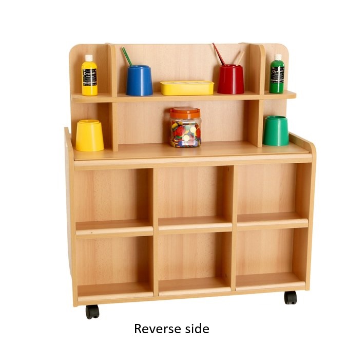 Double sided unit with doors - display mirror reverse side
