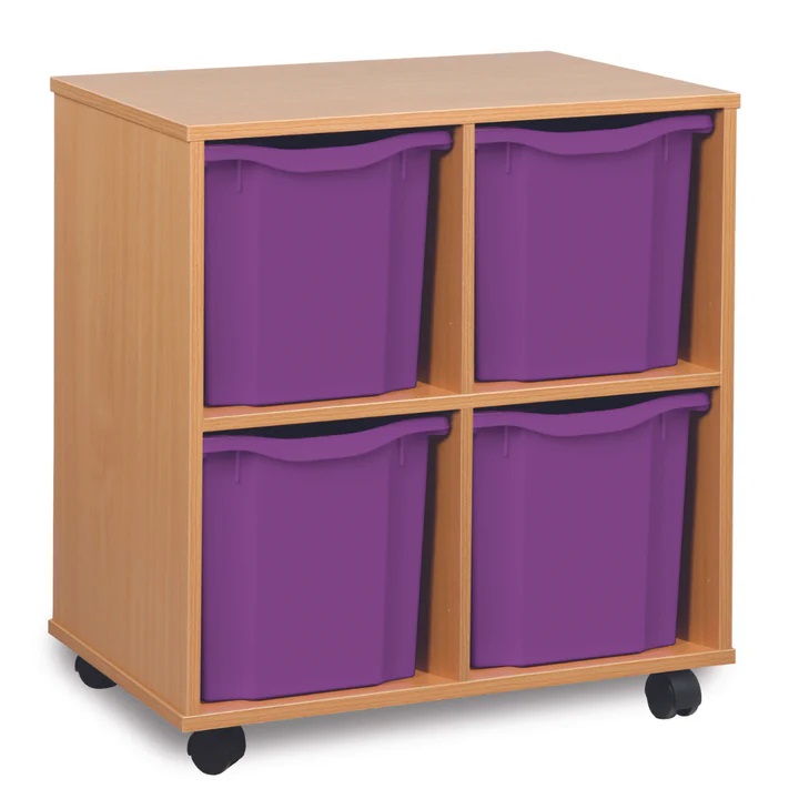 4 tray jumbo storage unit