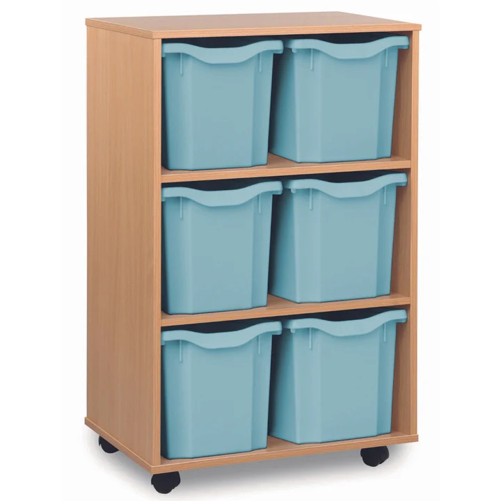 6 tray jumbo storage unit