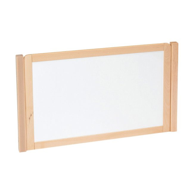 Room Scene Room Divider with a dry wipe board and two connector posts