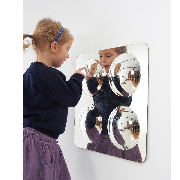 Acrylic Convex Mirrors - Set of 4 - Image 2
