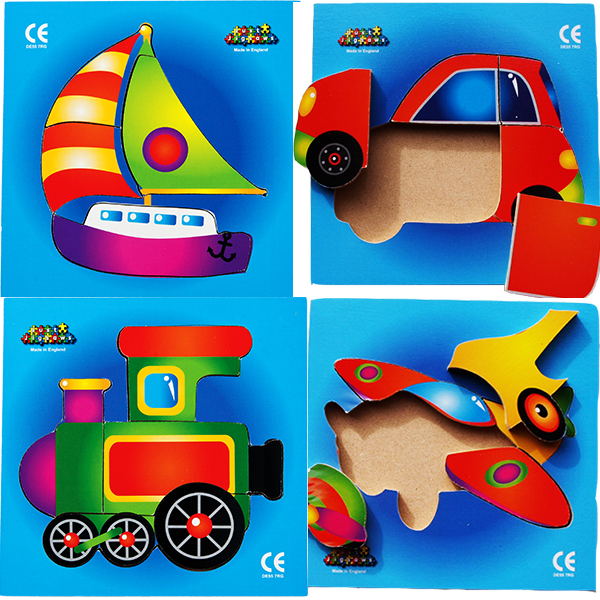 Beginners Tray Puzzles - Set of 16 - Image 3