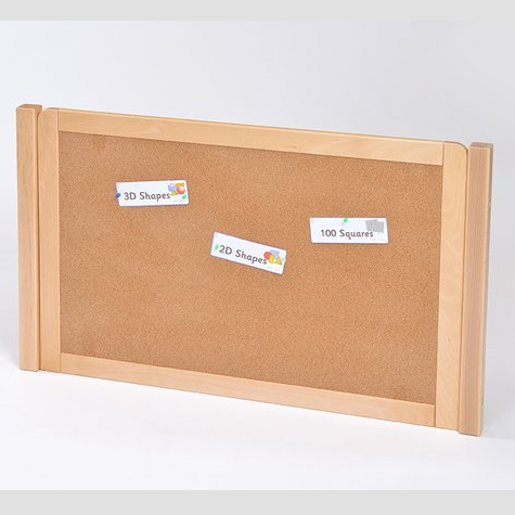 Beech Room Scene Room Divider with Cork Board