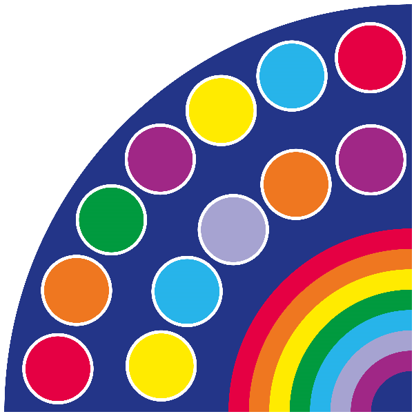 Rainbow Corner Carpet 2x2m - Image 2