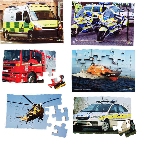 Emergency Vehicles - Set of 6
