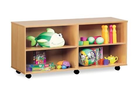 Stackable Shelf Unit with 4 Compartments