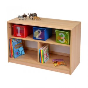 Room Scene Bookcase with Mirror Back front
