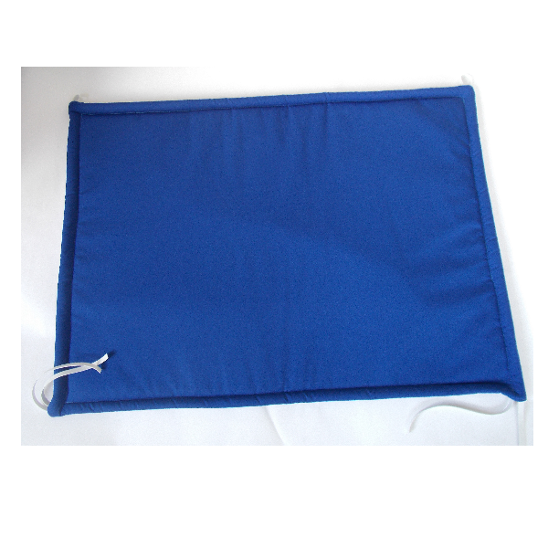 Nursery Radiator Cover shown is blue. Available in 4 bright colours and 2 sizes.