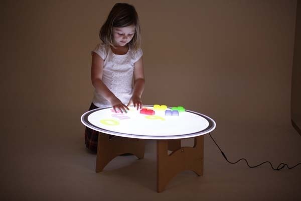 Round Light Panel & Folding Table - Image 2