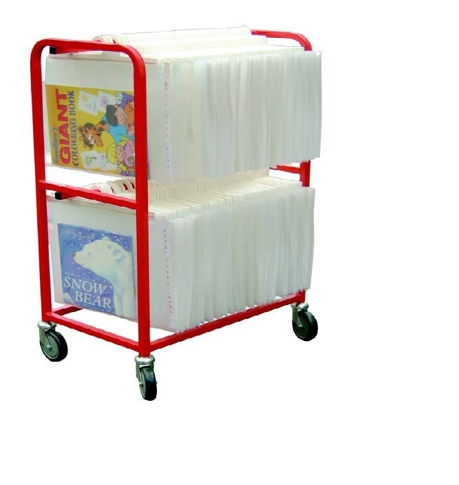 Double Tier Big Book Trolley - Image 3