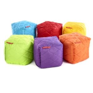 Small Quilted Bean Cubes - Pk 6