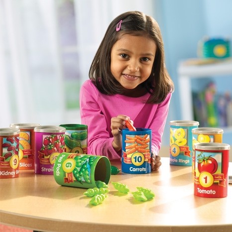 1 to 10 Counting Cans