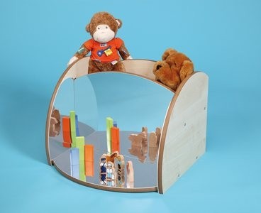 Nursery Mini Shelf with Mirrors - Image 2