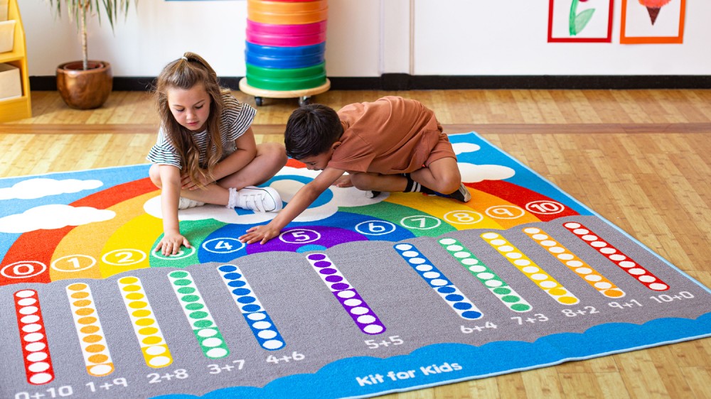 Rainbow Number Bonds Carpet