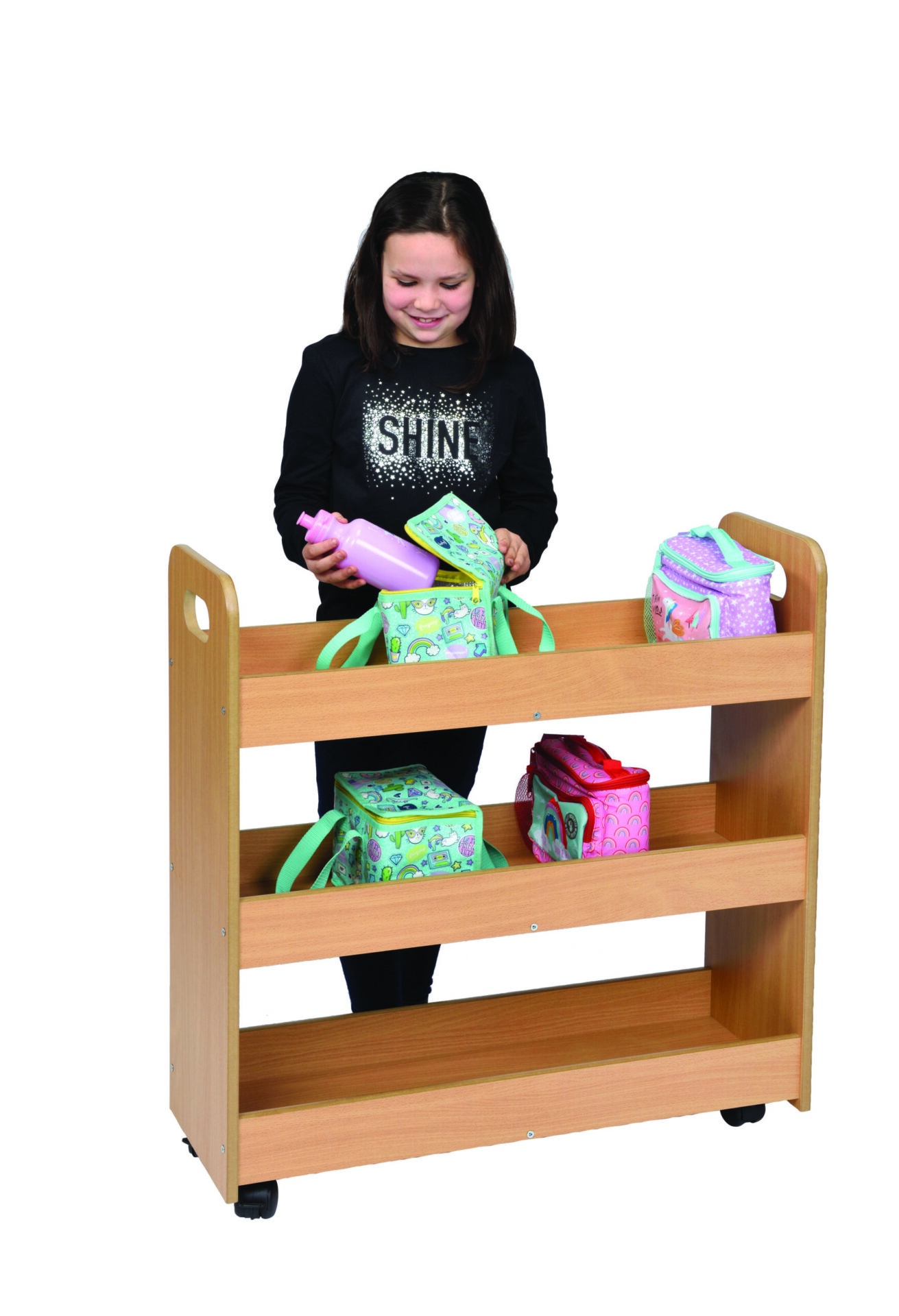 Wooden Lunchbox Trolley - Image 2