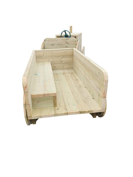 Wooden Playground Tractor and Trailer - Image 2