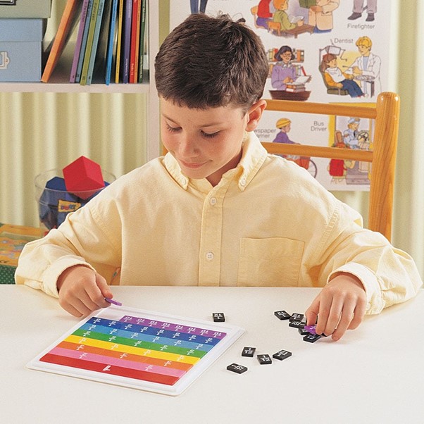 Rainbow Fraction Tiles with Tray (Pk 5) - Image 2