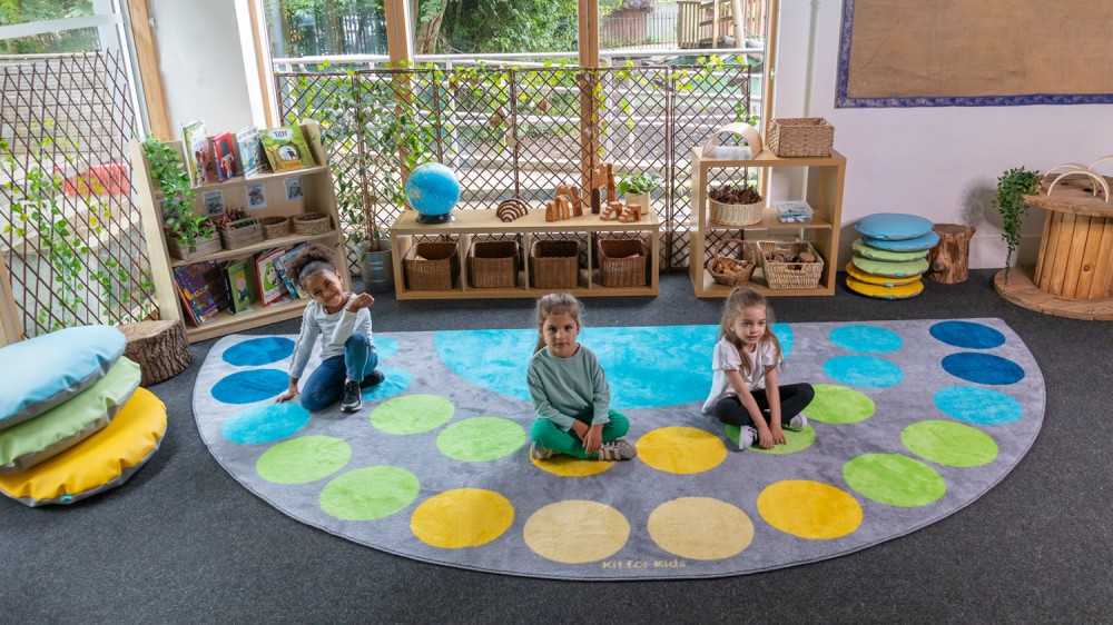 Lake Large Semi-Circle Placement Carpet 4x2m - Image 4