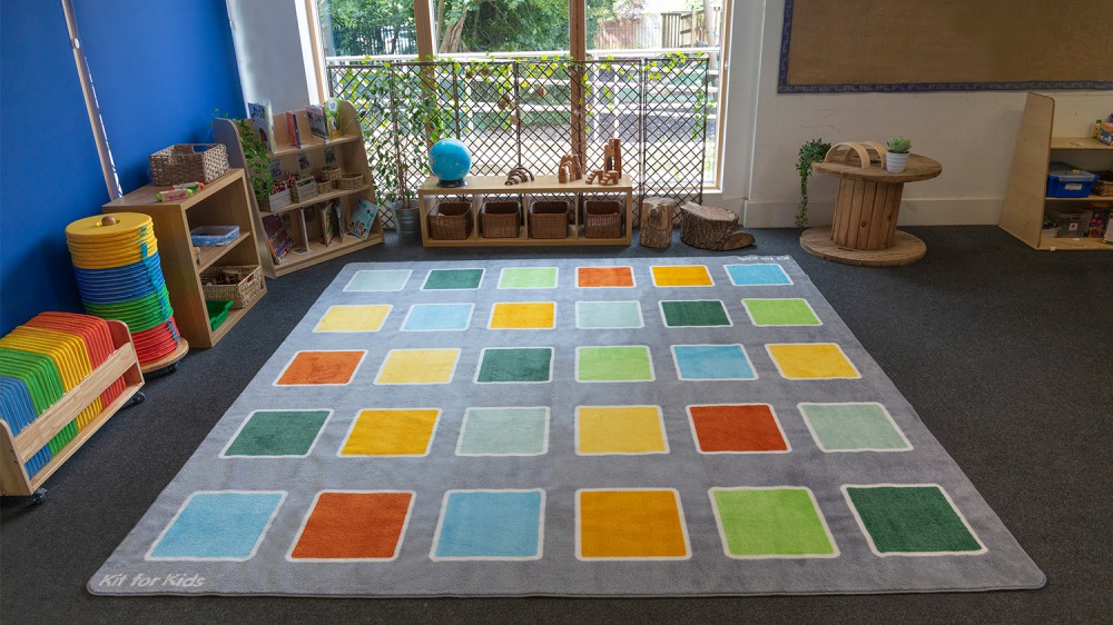 Rainforest Squares Placement Carpet 3x3m - Image 2