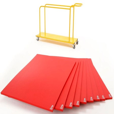 Gym Time mat and trolley