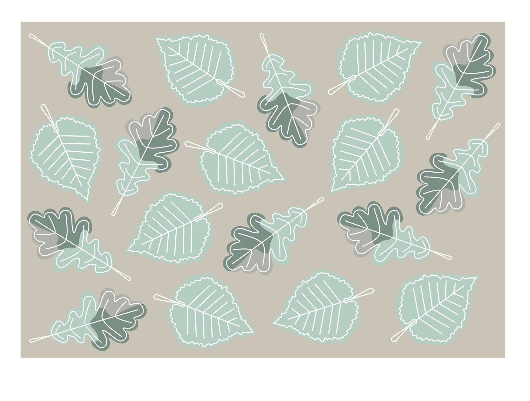 Abstract Leaf Rug - Image 2