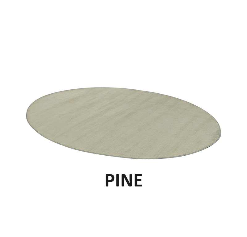 Neutral Oval Classroom Carpet - Image 2