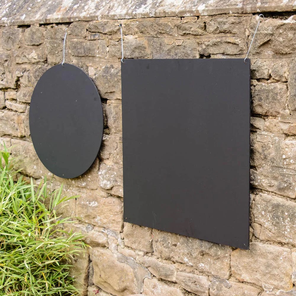 Shaped chalkboards - circle square