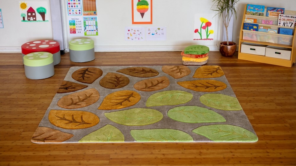 Seasonal Leaves Super Deluxe Carved Carpet 2x2m - Image 2