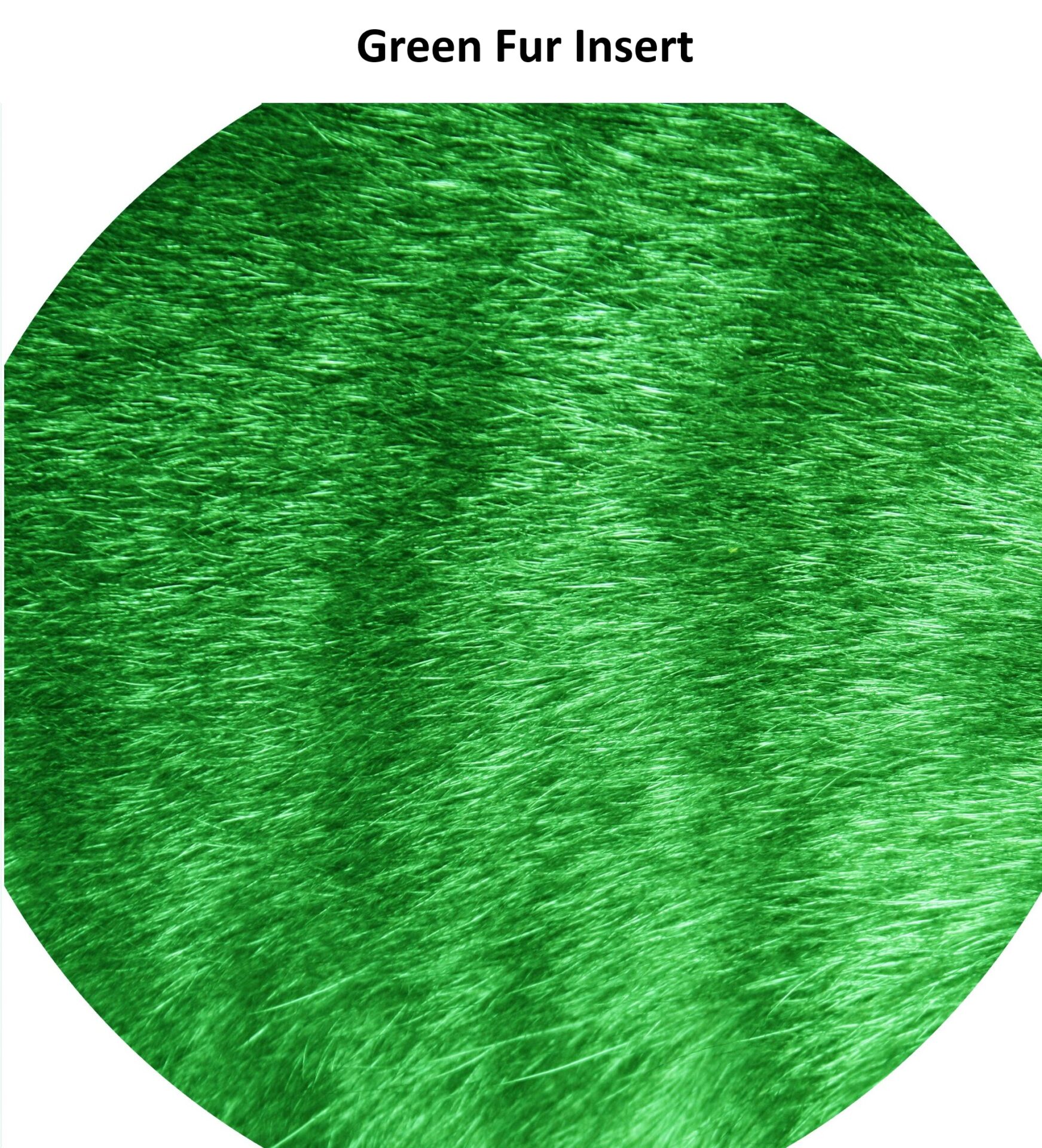 Tuff Tray Insert Green Fur