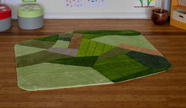 Aerial Landscape Super Deluxe Carved Carpet - Image 5