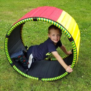 Rolling Ring with child playing inside
