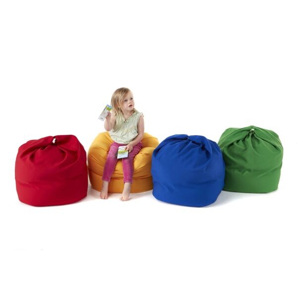Primary Beanbags in bright colours - pack of 4