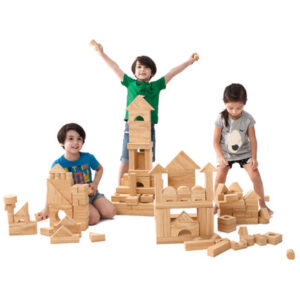 Softwood Effect Building Blocks - Set of 56