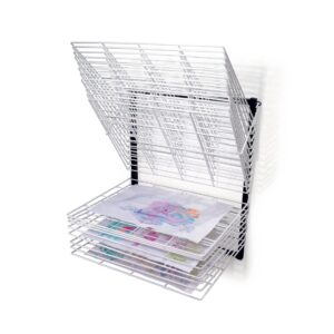 Wall Mounted Art Drying Rack - 20 Shelf