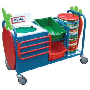 Mini Waste Trolley with Tray Rail