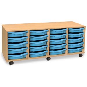 20 Tray Shallow Storage Unit with 4 columns