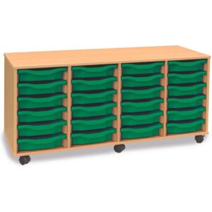 24 Tray Shallow Storage Unit 4 columns