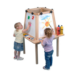 4 sided wooden easel