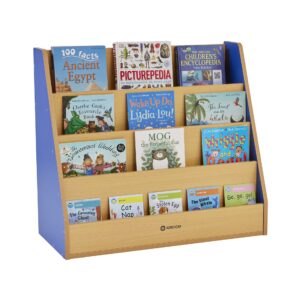 Milan 4 tier bookcase in blue
