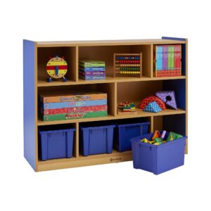 Milan 8 Compartment Cabinet - Blue Beech