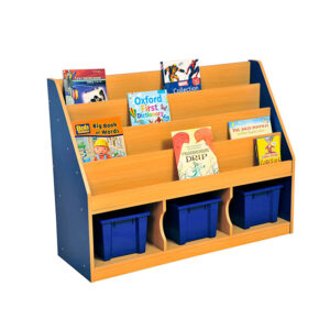 Milan Tiered Book Storage with 3 Trays