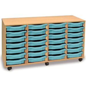28 Tray Shallow Storage Unit 4 columns
