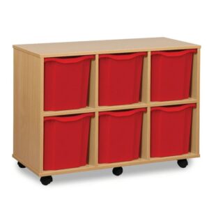 6 tray jumbo storage unit horizontal