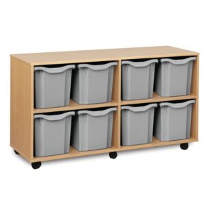 8 tray jumbo storage unit horizontal