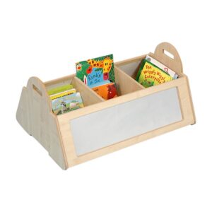 Long maple kinderbox with mirrors
