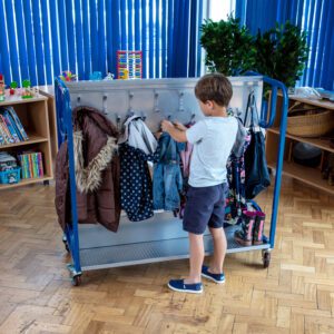 Tuf Classroom Cloakroom Trolley-Metal